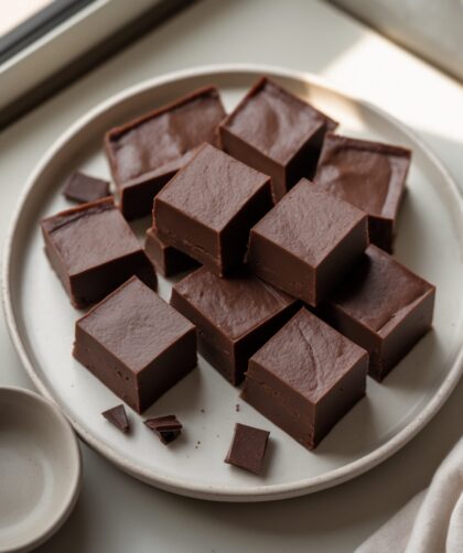 Martha Stewart-Inspired 5-Minute Fudge ready to serve