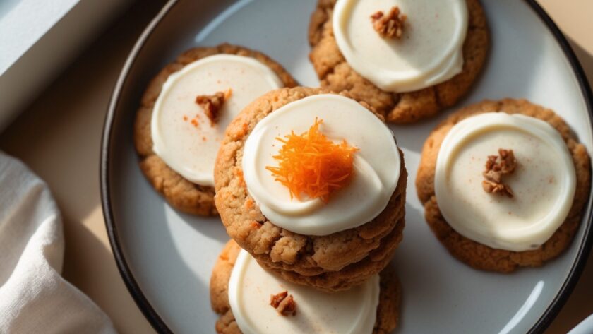 Martha Stewart-Inspired Carrot Cake Cookies ready to serve