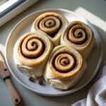 Martha Stewart-Inspired Cinnamon Rolls ready to serve