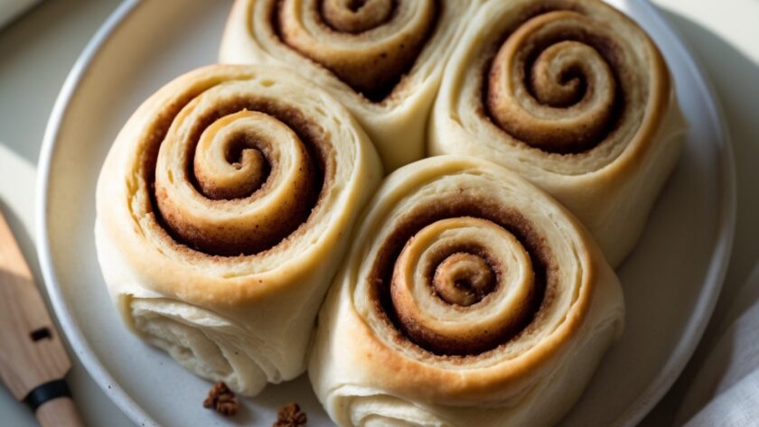 Martha Stewart-Inspired Cinnamon Rolls ready to serve