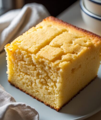 Martha Stewart-Inspired Cornbread ready to serve