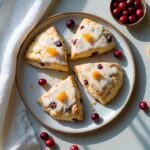 Martha Stewart-Inspired Cranberry Orange Scones ready to serve