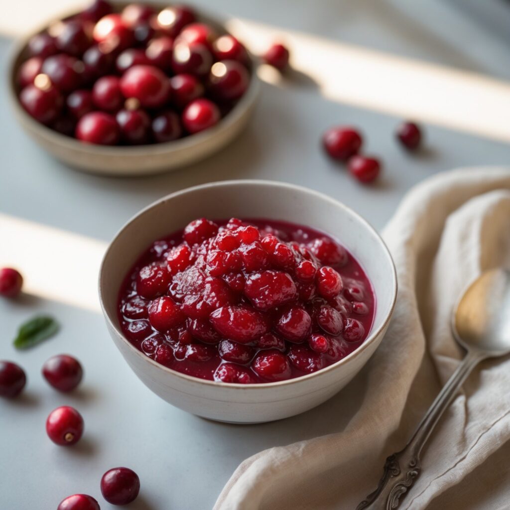 Martha Stewart-Inspired Cranberry Relish ready to serve