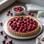 Martha Stewart-Inspired Cranberry Tart ready to serve