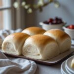 Close-up of Martha Stewart-Inspired Dinner Rolls showing its texture