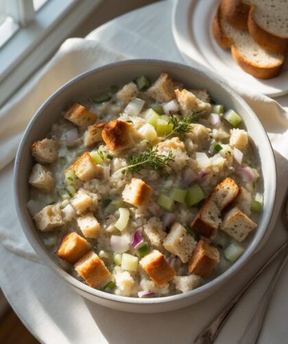 Martha Stewart-Inspired Dressing ready to serve