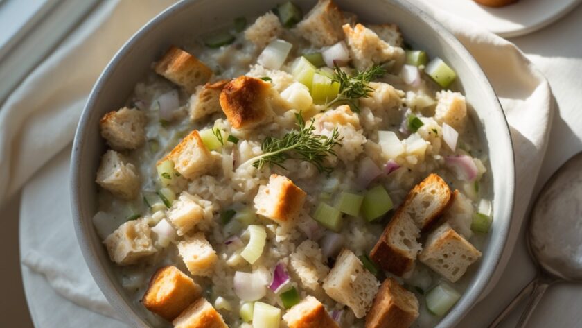 Martha Stewart-Inspired Dressing ready to serve