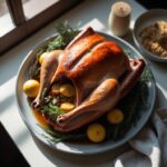 Martha Stewart-Inspired Dry Brine Turkey ready to serve