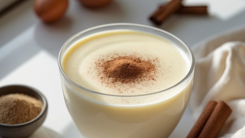 Martha Stewart-Inspired Eggnog ready to serve