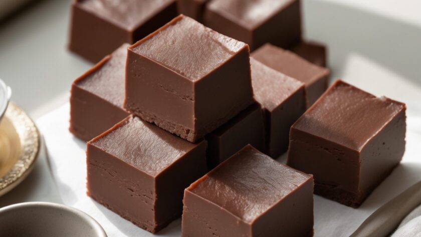 Martha Stewart-Inspired Fudge ready to serve