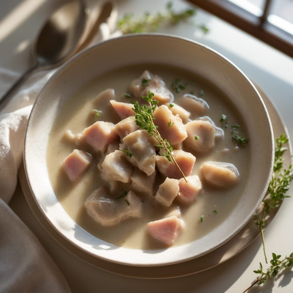 Martha Stewart-Inspired Giblet Gravy ready to serve