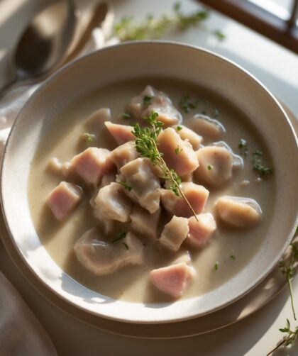 Martha Stewart-Inspired Giblet Gravy ready to serve