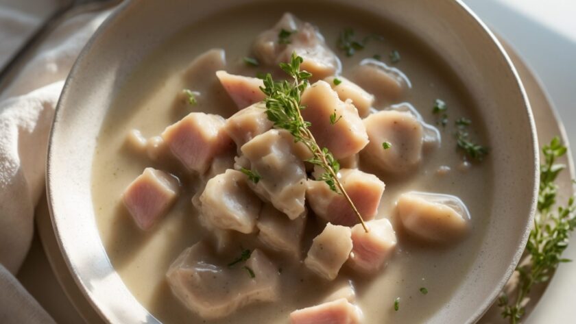 Martha Stewart-Inspired Giblet Gravy ready to serve