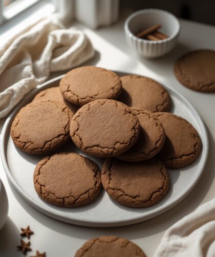Martha Stewart-Inspired Gingerbread Cookies ready to serve