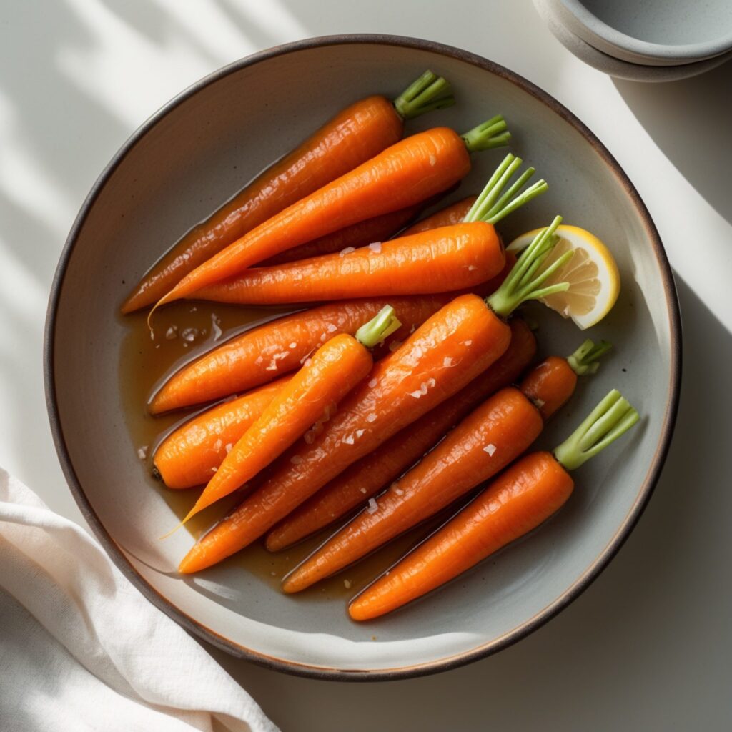 Martha Stewart-Inspired Glazed Carrots ready to serve