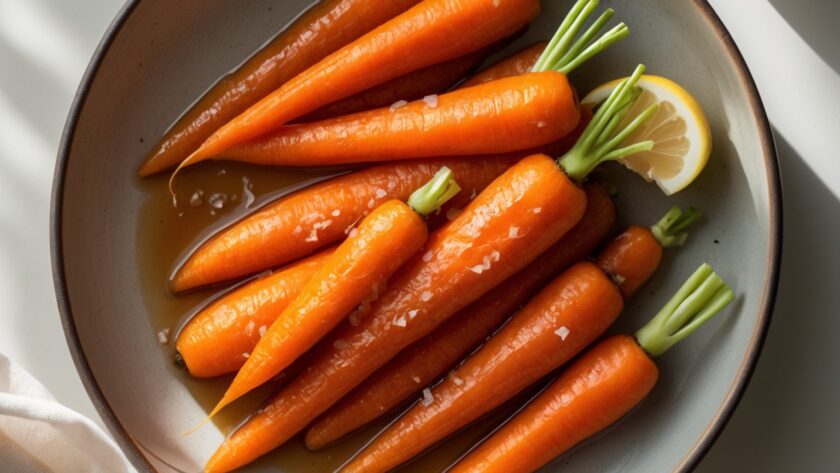 Martha Stewart-Inspired Glazed Carrots ready to serve