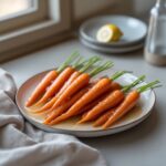 Close-up of Martha Stewart-Inspired Glazed Carrots showing its texture