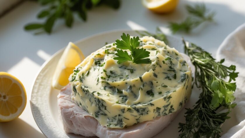 Martha Stewart-Inspired Herb Butter for Turkey ready to serve