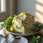 Close-up of Martha Stewart-Inspired Herb Butter for Turkey showing its texture