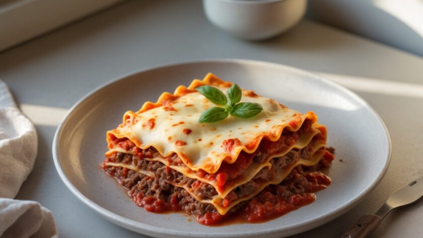 Martha Stewart-Inspired Lasagna ready to serve
