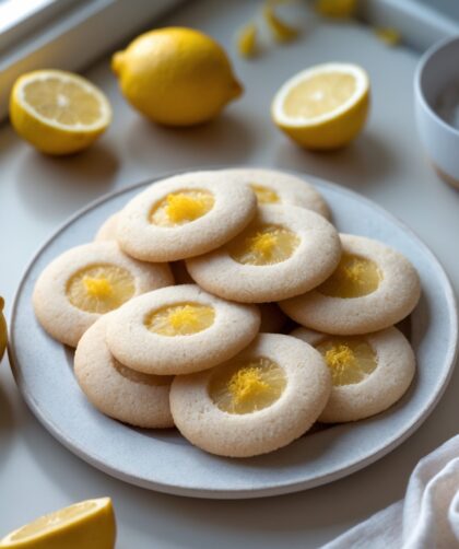 Martha Stewart-Inspired Lemon Sugar Cookies ready to serve