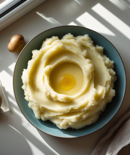 Martha Stewart-Inspired Mashed Potatoes ready to serve