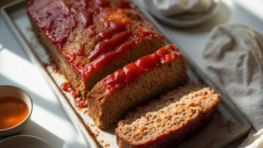 Martha Stewart-Inspired Meatloaf ready to serve
