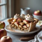 Close-up of Martha Stewart-Inspired Mile-High Apple Pie showing its texture