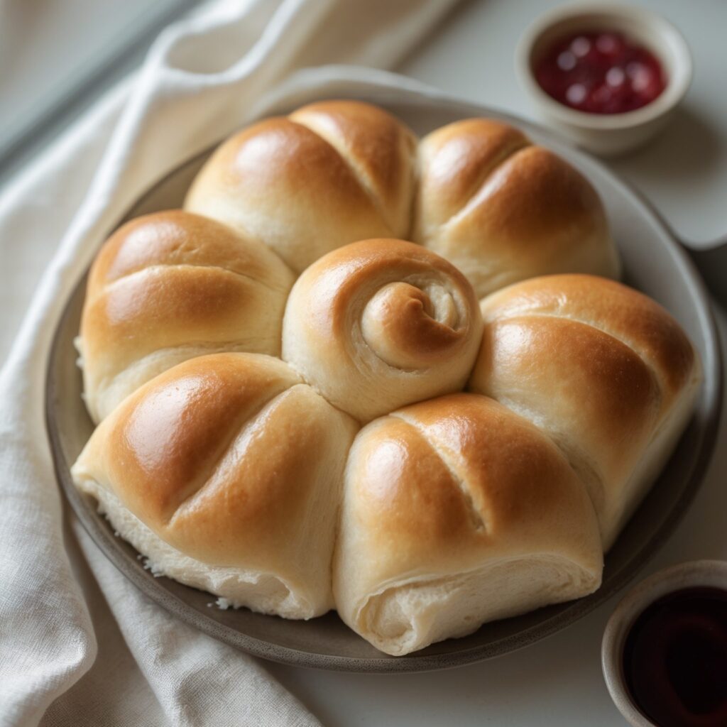 Martha Stewart-Inspired Parker House Rolls ready to serve