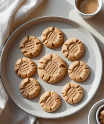 Martha Stewart-Inspired Peanut Butter Cookies ready to serve