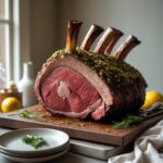 Close-up of Martha Stewart-Inspired Prime Rib showing its texture