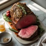 Martha Stewart-Inspired Prime Rib Roast ready to serve