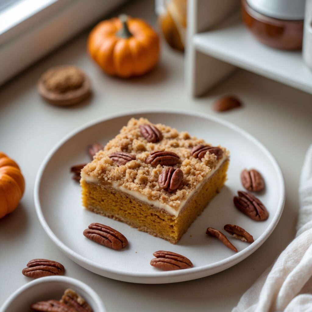 Martha Stewart-Inspired Pumpkin Squares ready to serve