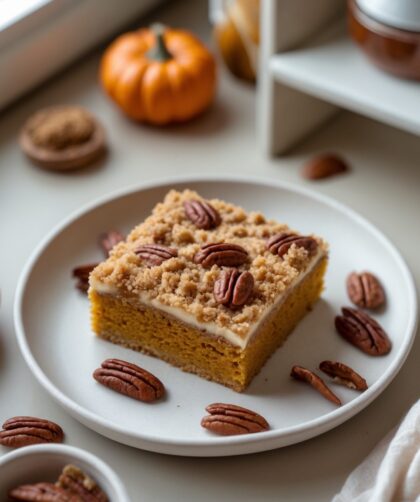 Martha Stewart-Inspired Pumpkin Squares ready to serve