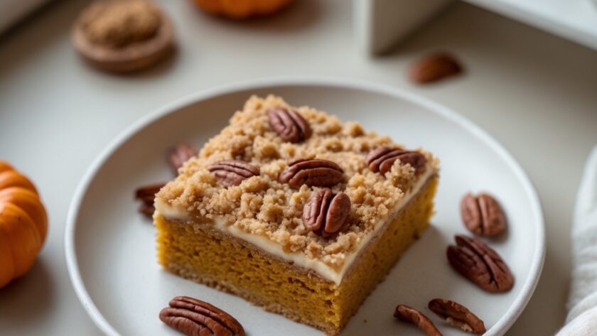 Martha Stewart-Inspired Pumpkin Squares ready to serve