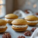 Close-up of Martha Stewart-Inspired Pumpkin Whoopie Pies showing its texture