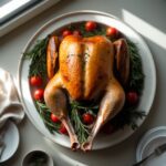 Martha Stewart-Inspired Roast Turkey ready to serve