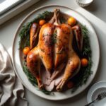Martha Stewart-Inspired Roasted Turkey Breast ready to serve