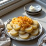 Martha Stewart-Inspired Scalloped Potatoes ready to serve