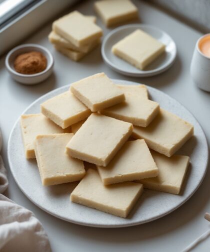 Martha Stewart-Inspired Shortbread Cookies ready to serve