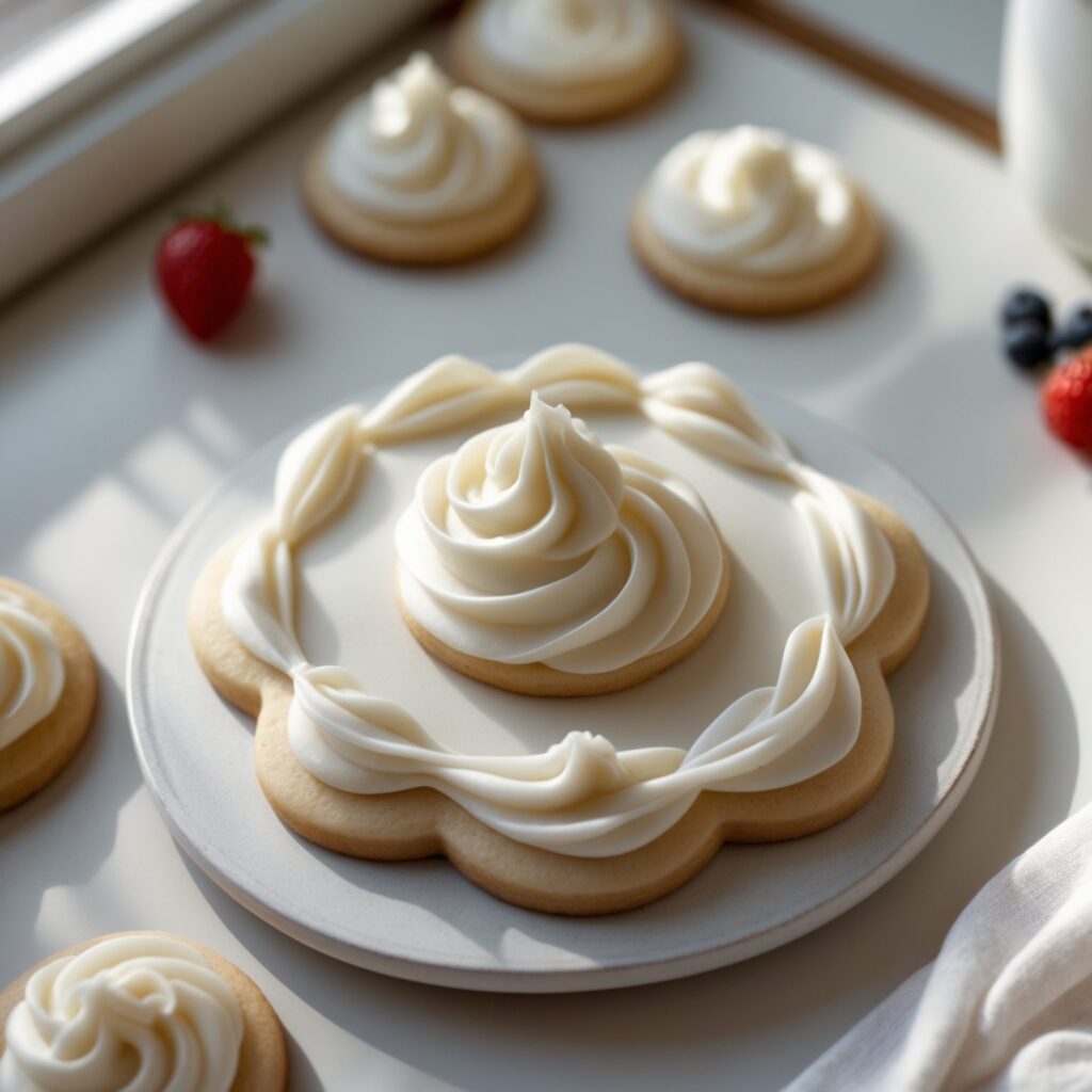 Martha Stewart-Inspired Sugar Cookie Icing ready to serve