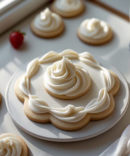 Martha Stewart-Inspired Sugar Cookie Icing ready to serve