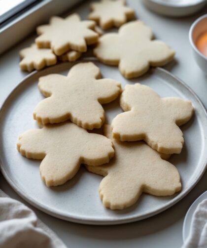 Martha Stewart-Inspired Sugar Cookies Cut Out ready to serve