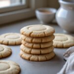 Close-up of Martha Stewart-Inspired Sugar Cookies showing its texture