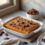 Martha Stewart-Inspired Sweet Potato Casserole ready to serve