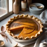 Martha Stewart-Inspired Sweet Potato Pie ready to serve