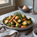 Close-up of Martha Stewart-Inspired Thanksgiving Vegetables showing its texture