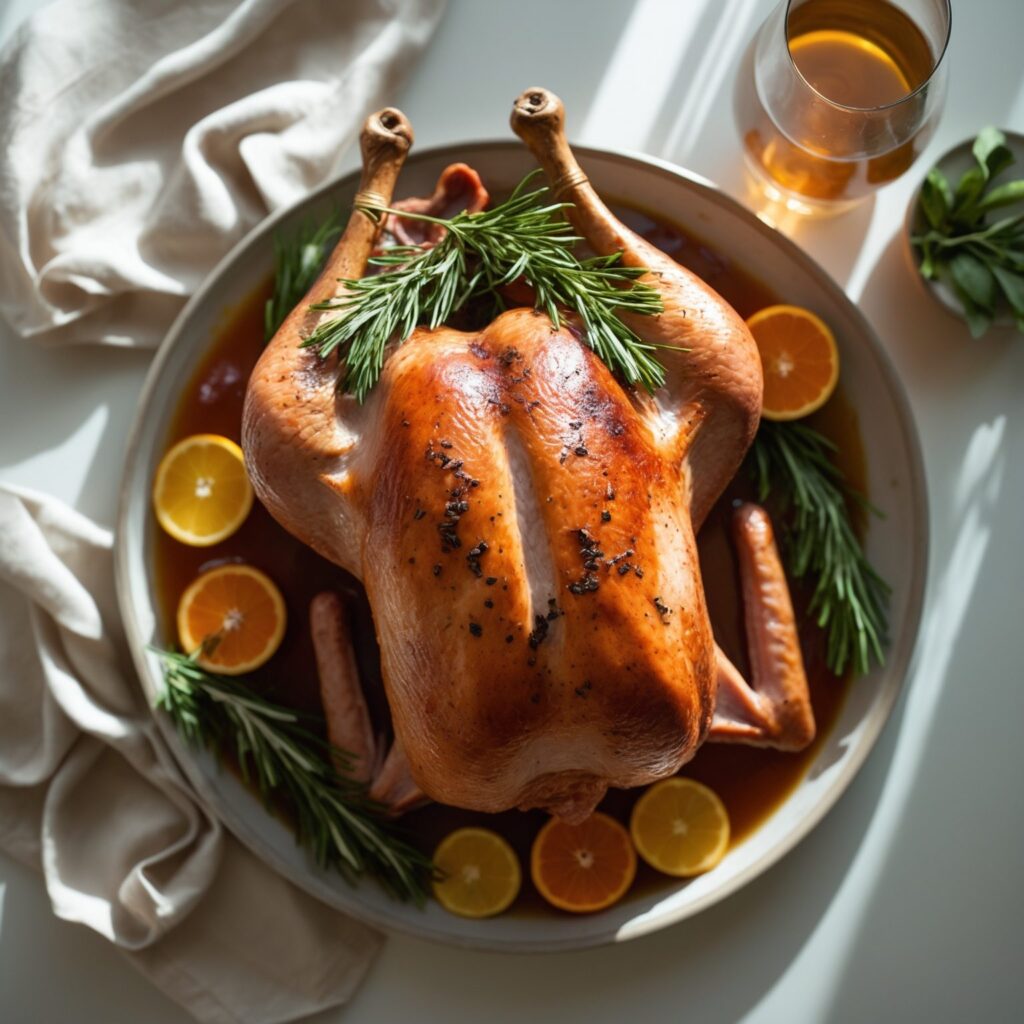 Martha Stewart-Inspired Turkey Brine ready to serve
