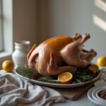 Close-up of Martha Stewart-Inspired Turkey Brine showing its texture