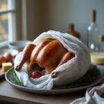 Close-up of Martha Stewart-Inspired Turkey Cheesecloth showing its texture